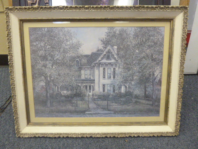 lot 123 image: FRAMED HOUSE PRINT