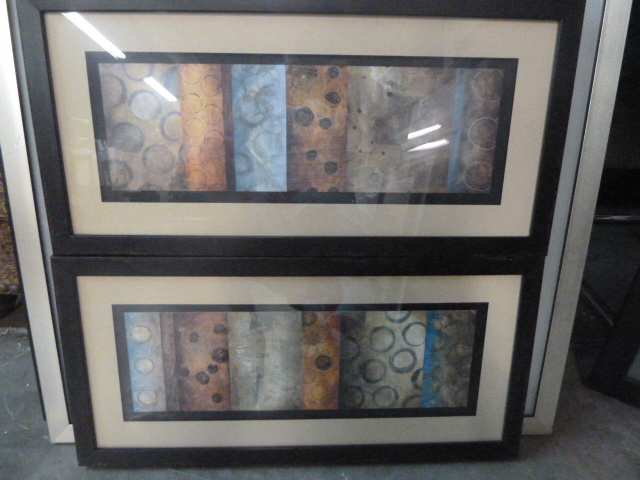 lot 176 image: SET OF TWO MODERN ART PRINTS