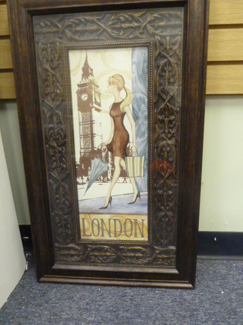 lot 302 image: LONDON WOMAN PRINT