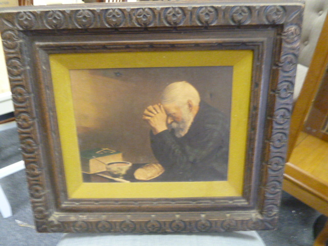 lot 296 image: PRAYING MAN PAINTING