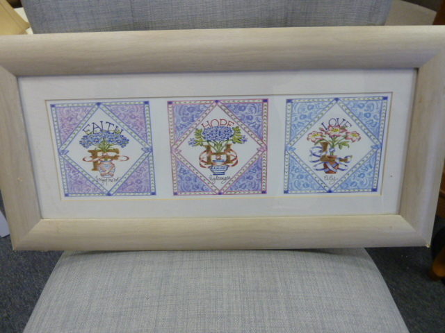 lot 293 image: FAITH HOPE LOVE PRINT