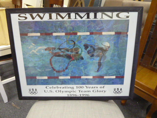 lot 288 image: OLYMPIC SWIMMING PRINT