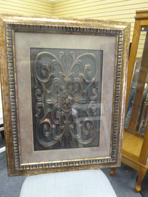 lot 261 image: FRAMED WALL SCULPTURE