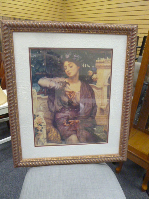 lot 260 image: LESBIA AND HER SPARROW PRINT