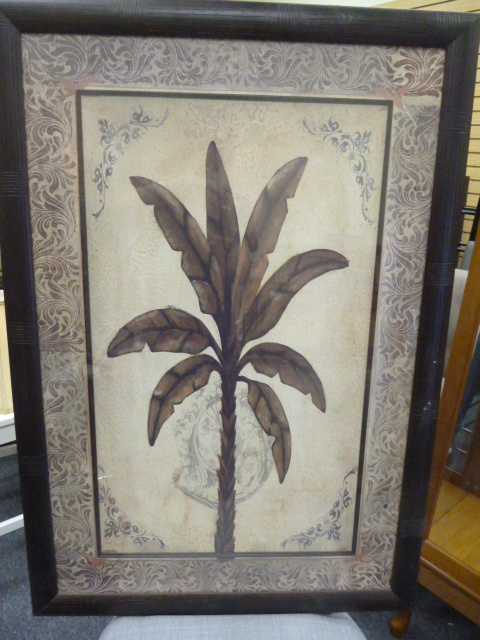 lot 255 image: PALM TREE PAINTING