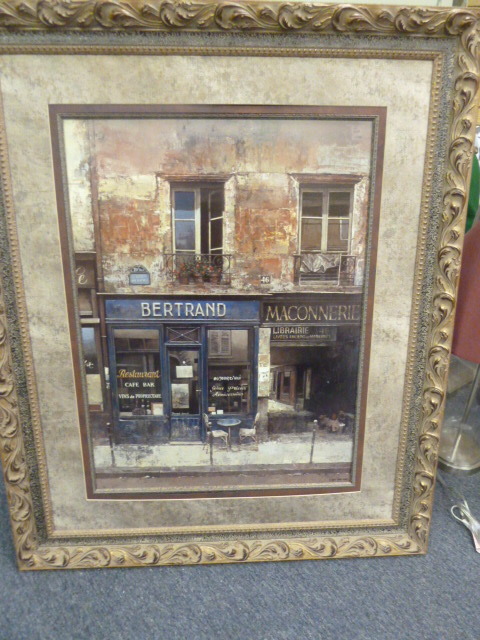 lot 250 image: FRENCH STORE FRONT PRINT
