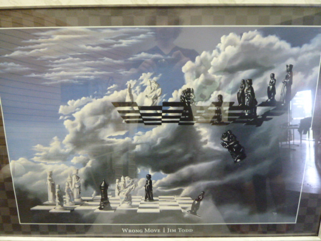 lot 237 image: WRONG MOVE CHESS PRINT