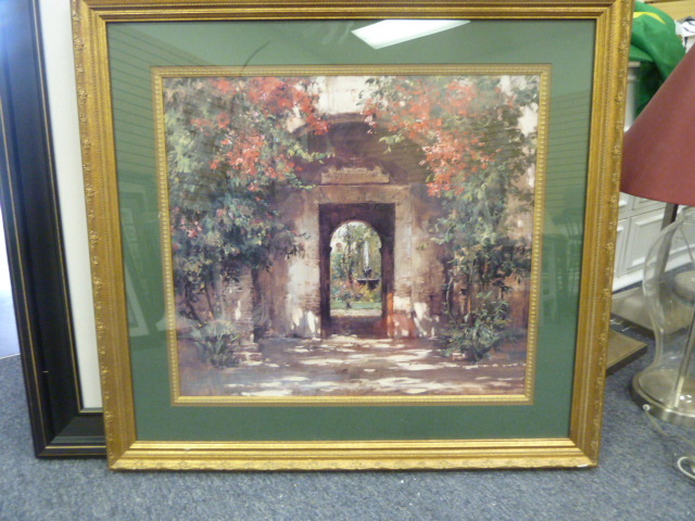 lot 220 image: GARDEN PICTURE WITH GATE