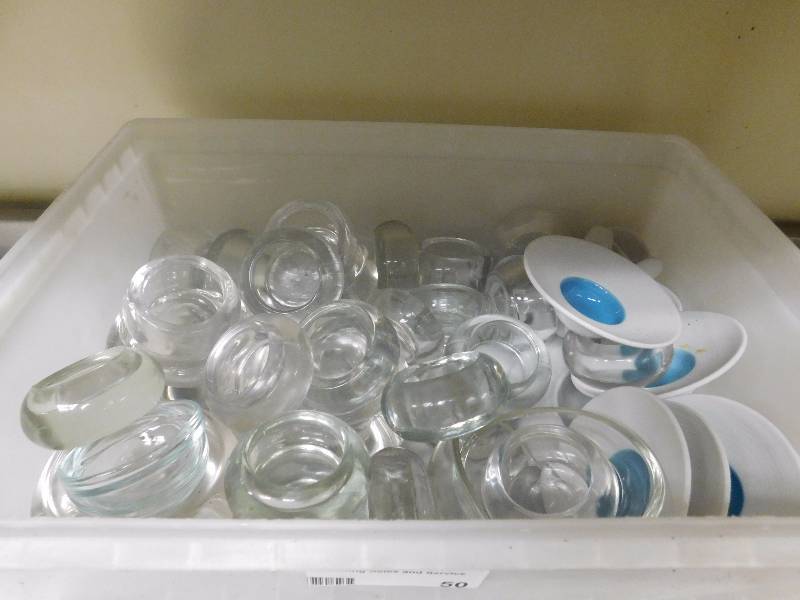 lot 50 image: Lot of Glass Candle Holders