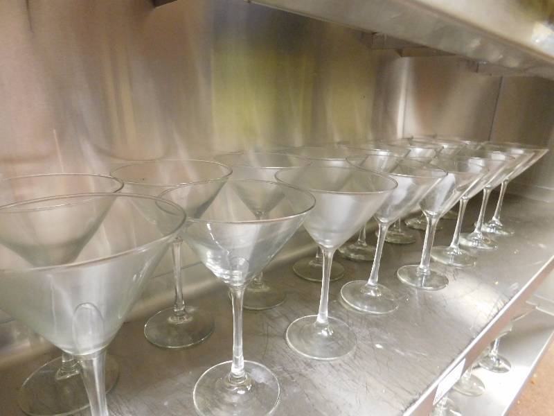 lot 55 image: Lot of Martini Glasses