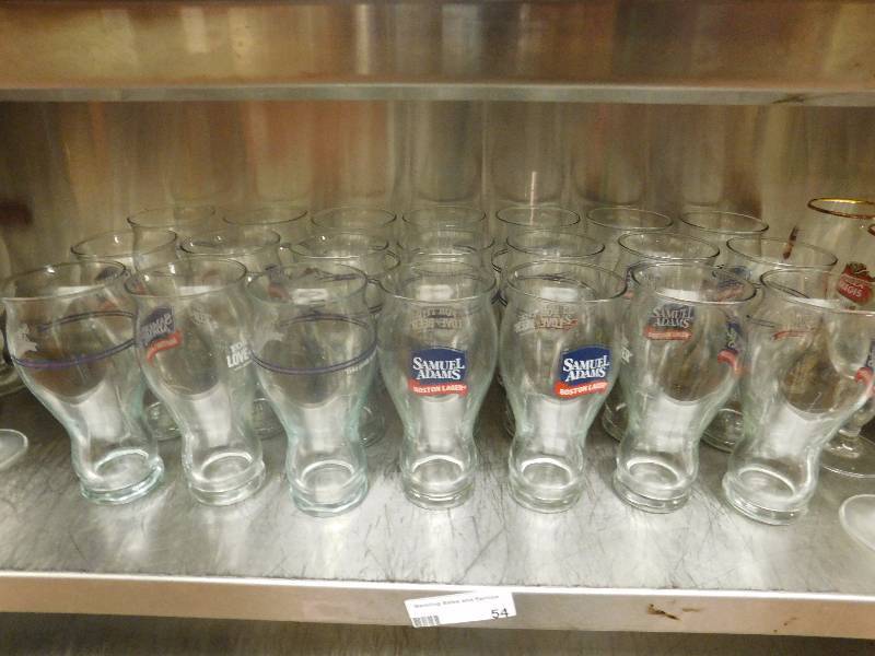 lot 54 image: Lot of Samuel Adams Glasses
