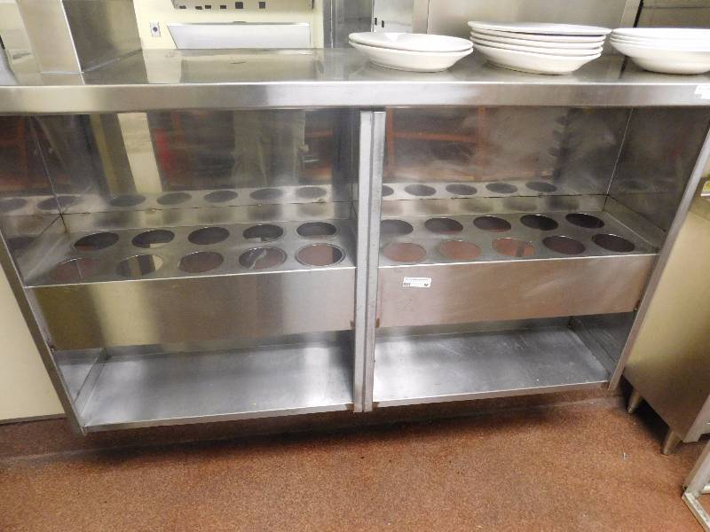 lot 66 image: Stainless Steel Storage Wall Mount