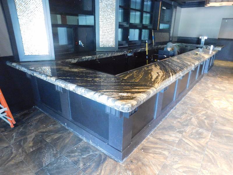 lot 96 image: L Shaped Granite Bar Top