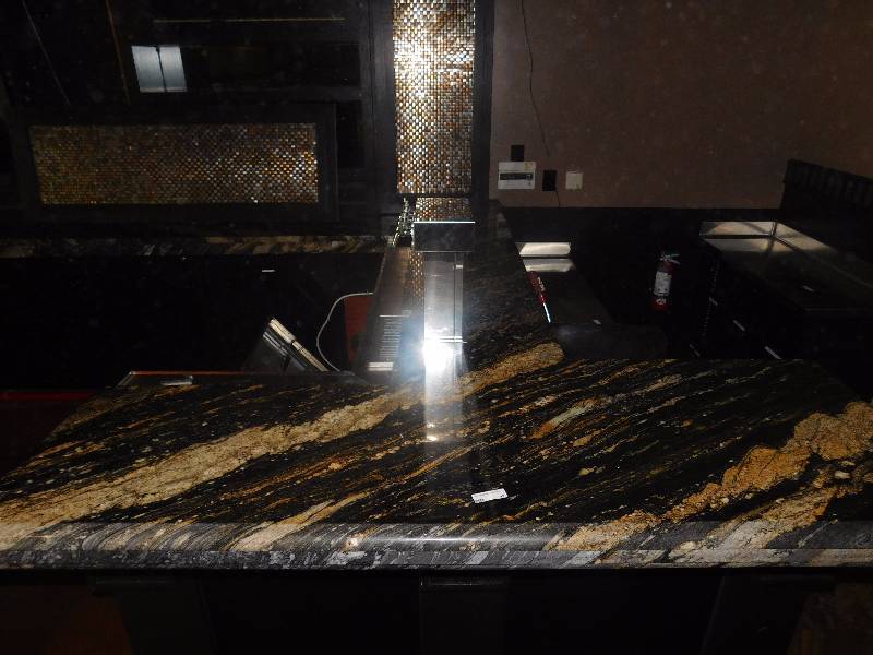 lot 97 image: T Shaped Granite Bar Top