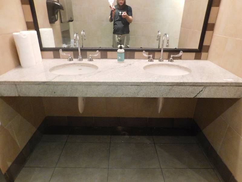 lot 107 image: Granite Countertop with 2 SInks