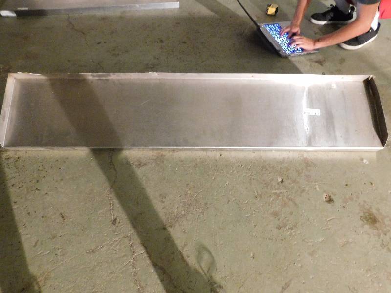 lot 111 image: Stainless Steel Wall Mount Shelf