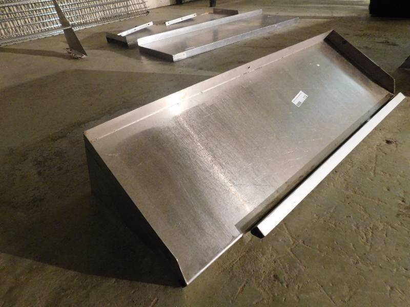 lot 112 image: Stainless Steel Wall Mount Shelf