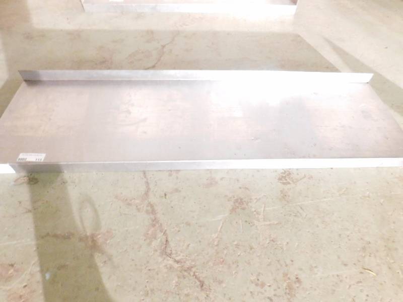 lot 115 image: Stainless Steel Wall Mount Shelf