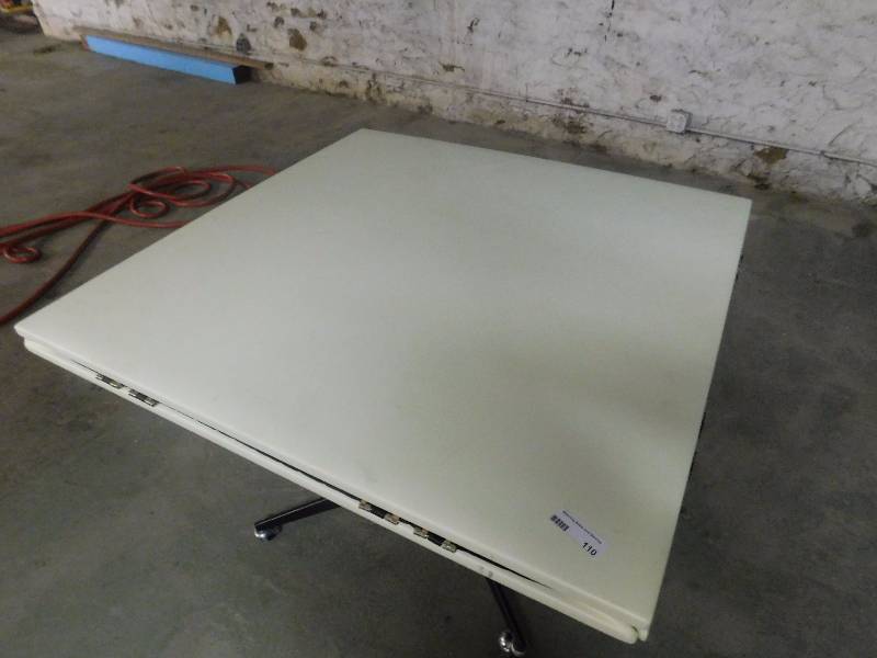 lot 110G image: Dining Height Table On Wheels