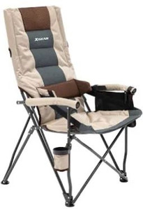 lot 1929 image: X gear hard arm lumbar support camping chair