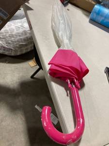 lot 1971 image: Clear pink umbrella