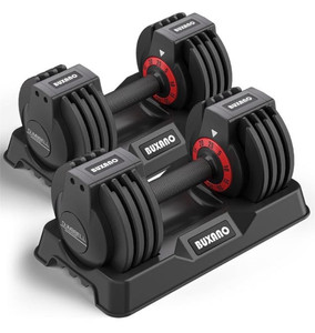 lot 1980 image: Adjustable Dumbbells 25LB Single Dumbbell Weights, 5 in 1 Free Weights Dumbbell with Anti-Slip Metal Handle, Suitable for Home Gym Exercise Equipment