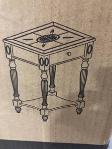 lot 1999 image: Solid wood high end table 22dx28wx24h in