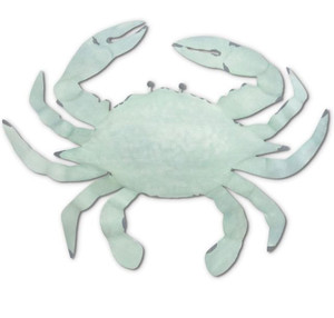 lot 2010 image: T.I. Design Antique Metal Crab - Seafoam