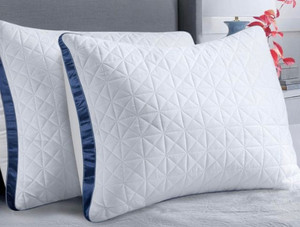 lot 2019 image: Slybear King Size Pillows Set of 2 - Cooling Hotel Luxury Bed Pillows for Sleeping 2 Pack, Supportive Breathable Down Alternative Gusseted Pillow for Side Stomach or Back Sleepers