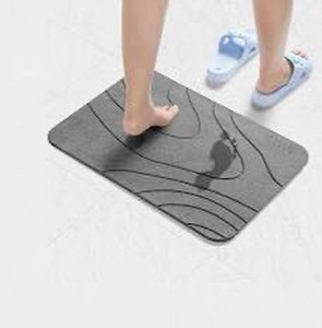 lot 2056 image: AWW Stone Bath Mat,Diatomaceous Earth Bath Mat, Quick Drying Bath