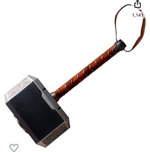 lot 2061 image: Sword Valley Thors Hammer Thor The Dark World Lightning Strike HammerMjolnir, Trident Poseidon Sword, Loki LaufeysonOdinson Scepter, Optimus Prime Sword, Cosplay Props Available for Collection