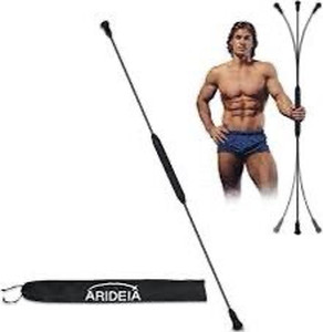 lot 2073 image: Arideia shoulder tube elastic fitness bar body physical therapy flex bar exercise equipment high-frequency Detachable fitness bar.