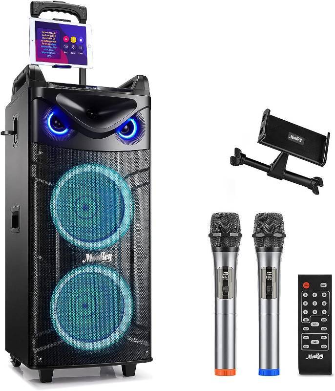 FOXY BOXES 10" Bluetooth Karaoke Machine, Inflatable Gymnastics
