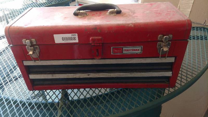 lot 2682 image: Tool Box with Misc. Tools