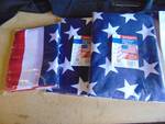 (3) ct. lot American Flags, 3' x 5' Lightweight material