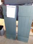 (1) pair Board & Batton brand plastic shutters, 43