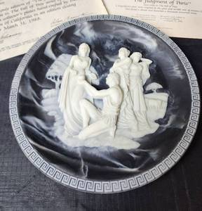lot 137 image: Incolay Plate Judgement of Paris Certified #0923A