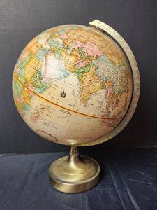 lot 163 image: World Classic Metal Globe with Stand 12
