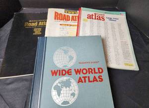lot 175 image: American Road Atlas and World Atlas