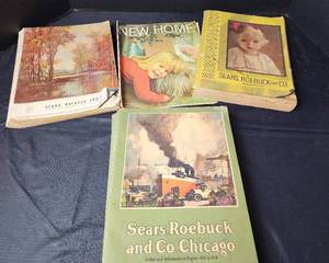 lot 181 image: Vintage Sears and Roebucks Catalogs 1924, 1934, 1945