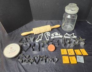 lot 245 image: Cookie Cutters and Mint Molds