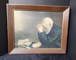 lot 303 image: Vintage Framed Picture 33x19.5