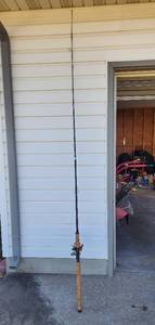 lot 345 image: Garcia Conolon SK 3090 8 Fishing Pole with Ryobi MX50 Ball Bearing Reel