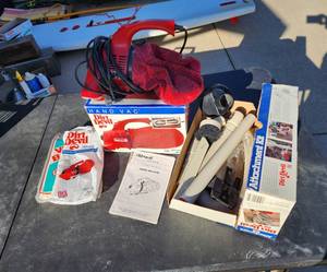 lot 366 image: Dirt Devil Hand Vac, Bags, and Attachment Kit