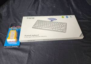 lot 404 image: IHome Bluetooth Keyboard and Receptacle Tester