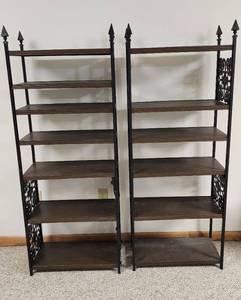 lot 508 image: (2) Metal Shelves 24x12x63 (located in basement)