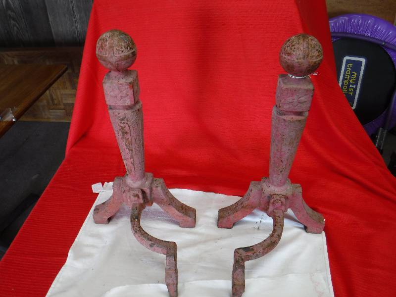 lot 1078 image: Fireplace Iron Ends