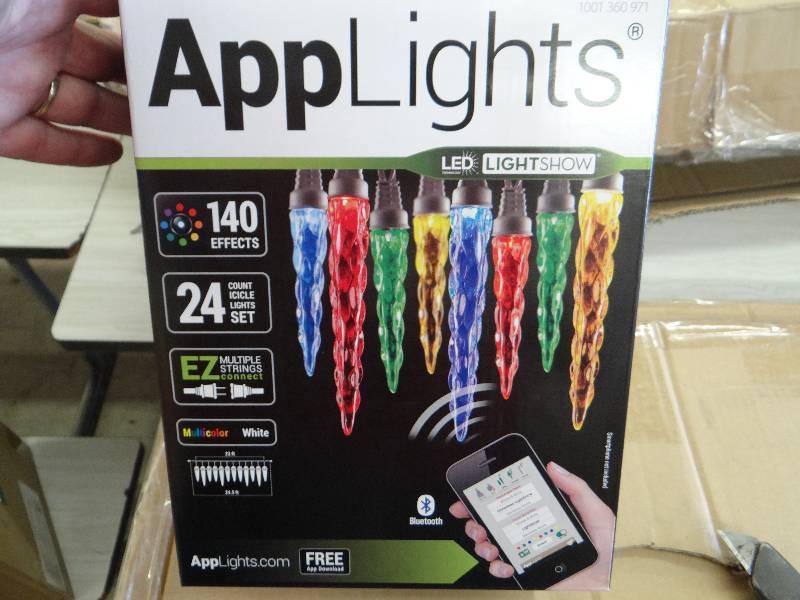 Applights Light show light string 24 ct icicle light set