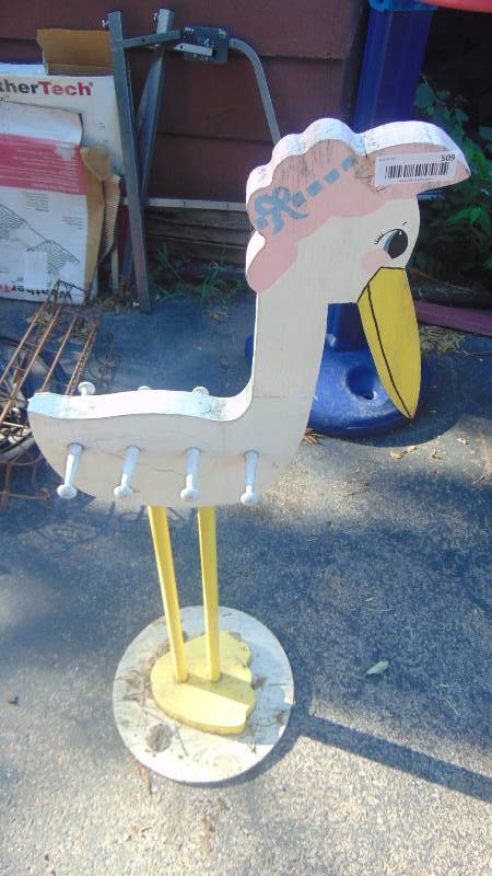 lot 509 image: wood stork coat hook