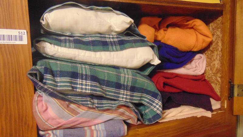 lot 512 image: home made pillows and blankets for kids cots